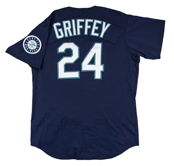 1998-1999 Ken Griffey Jr. Game Used Seattle Mariners Alternate Navy Jersey (Sports Investors Authentication)